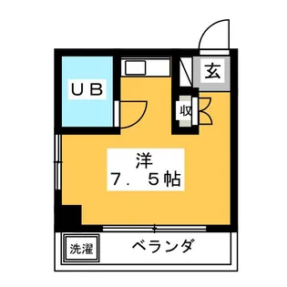 ハイツ柳【3階】の間取り