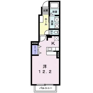 M.ブロッサムII【1階】の間取り