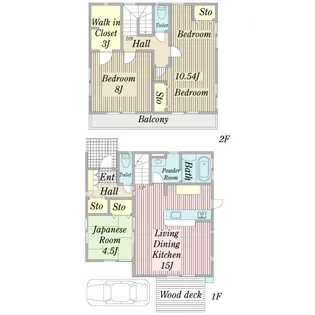 埼玉県ふじみ野市新駒林3【一戸建】の間取り