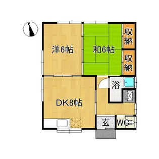 青森県弘前市大字城東4【一戸建】の間取り