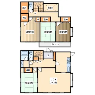 東京都町田市三輪緑山1【一戸建】の間取り