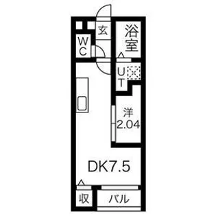 プラシード幸町【2階】の間取り