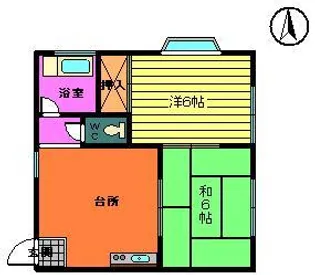 第一サムタイムレジデンス【1階】の間取り