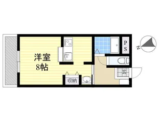 1Rの間取り画像