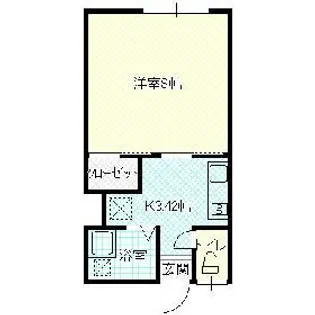 レジデンスコスモ2【1階】の間取り