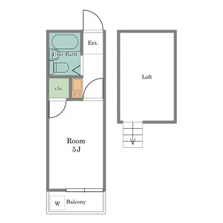 1Kの間取り画像