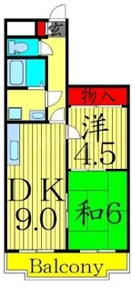 エレガンス綾瀬4【2階】の間取り