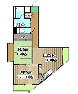 LA FESTA京都桂【2階】の間取り