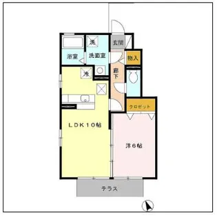 ドエル B【1階】の間取り