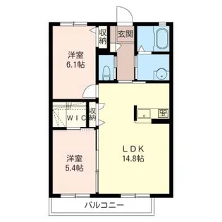 シャーメゾンイースト【1階】の間取り