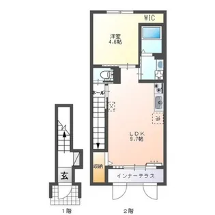 イーストヒルズI【2階】の間取り