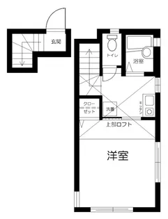 東京都中野区上高田1【アパート】の間取り