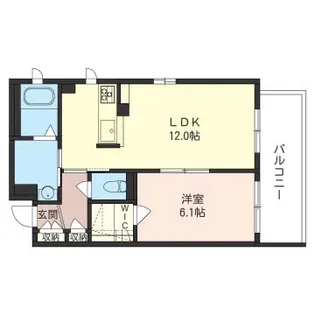 BEREO西荻窪【2階】の間取り