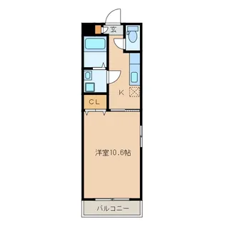 静岡県浜松市中央区中央2【マンション】の間取り