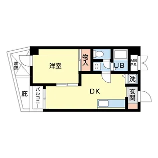 パルクレール日之出【2階】の間取り