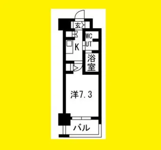 エヴァステージ梅田WEST【3階】の間取り