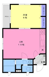 東京都大田区山王1【アパート】の間取り