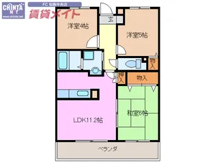 センチュリーハイランドイースト【3階】の間取り