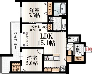 東京都練馬区豊玉南1【マンション】の間取り