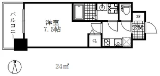 セオリー神戸グルーブ【4階】の間取り