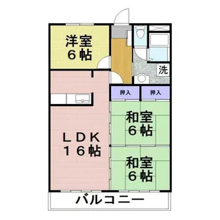 三和ビル【3階】の間取り