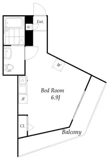 クレールブランシェ西寺尾【2階】の間取り