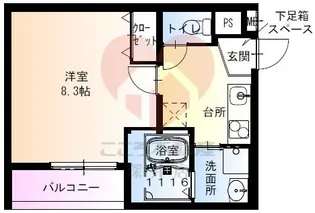 フジパレス堺南島【3階】の間取り