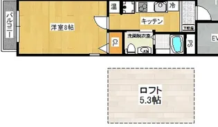 J&N三条神宮前【5階】の間取り