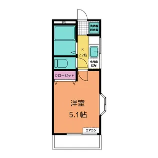 ベルグレイスI【2階】の間取り