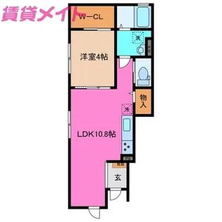 エトワール白梅【1階】の間取り