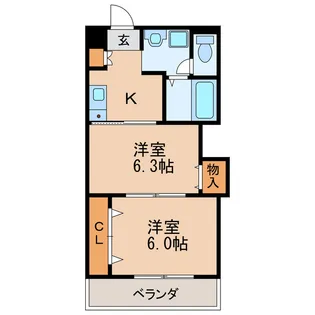 プレステージ名古屋【9階】の間取り