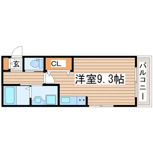 ザ・コンフォート連坊【2階】の間取り