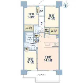 シティハウス自由が丘レジデンス【4階】の間取り