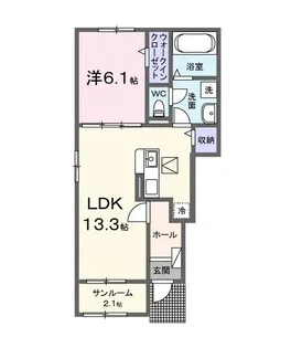 広島県福山市今津町【アパート】の間取り
