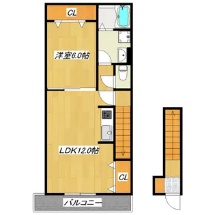 ソワーニュ【2階】の間取り