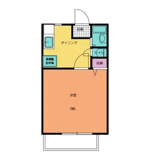ラッシュ ウエスト【2階】の間取り
