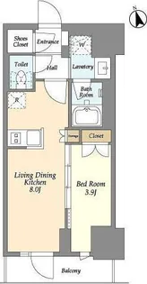 グランカーサ船堀II【2階】の間取り