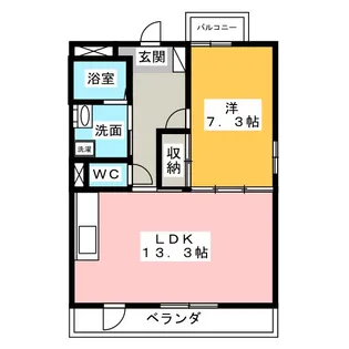 グッドウイング【4階】の間取り