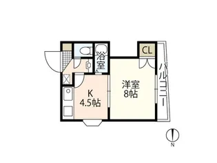 シュトラーセ比治山【3階】の間取り