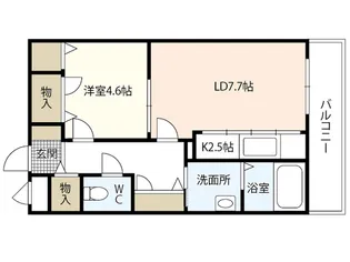 セレッソ庚午【2階】の間取り