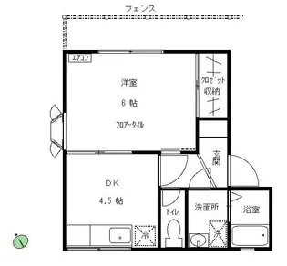 セジュール大岡【1階】の間取り