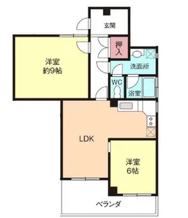 ヴィラ宇津木【5階】の間取り