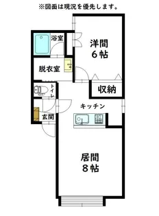 1LDKの間取り画像