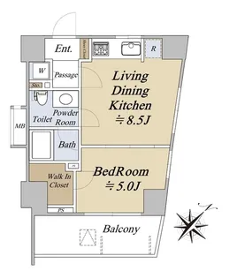 ファミール表参道ベルファース【5階】の間取り