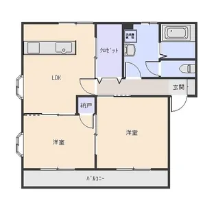 群馬県伊勢崎市八寸町【アパート】の間取り
