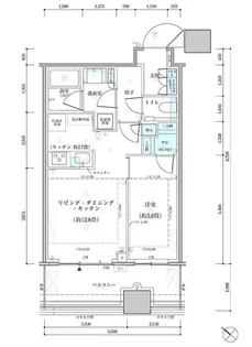 パークタワー勝どきサウス【9階】の間取り