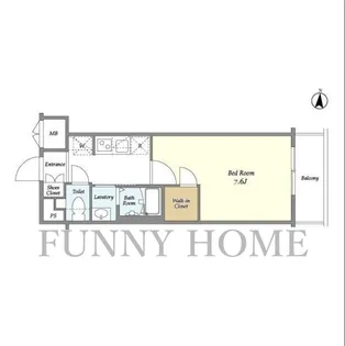 ラティエラ都立大学【4階】の間取り