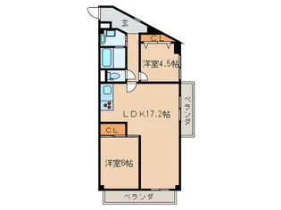 第2酒井グリ-ンハイツ【6階】の間取り