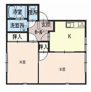 和歌山県和歌山市井辺【アパート】の間取り