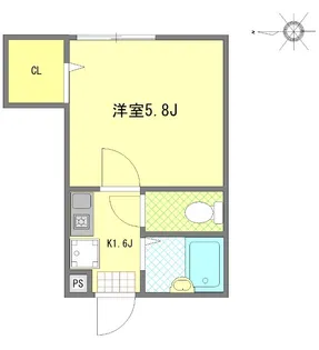 Well-being江北【2階】の間取り